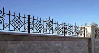 Grille, clôture, en, fer, forgé, extérieur, jardin, villa, maison, pas, cher, fabricant, Maroc, Marrakech