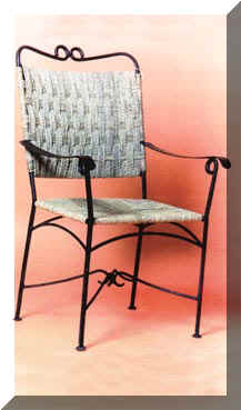 Maker, Wrought, iron ,dinner, table, chair, miami, californie, Los angeles, shop, store,