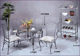 Maker, Wrought, iron ,dinner, table, chair, miami, californie, Los angeles, shop, store,