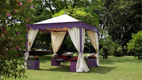 pergola en fer forgé - tonnelle en fer forgé - gloriette en fer forgé - abris jardin en fer forgé 