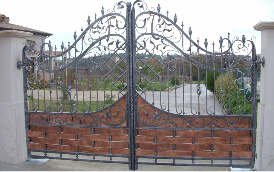 wrought, iron, door, gates, fence