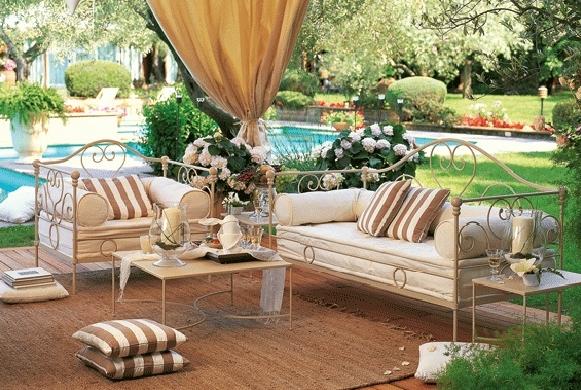 Interior Design Decorated Lounge Garden Furniture Garden
