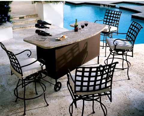 Maker, Wrought, iron, pool, chair, garden, furniture, shelters, miami, californie, Los angeles, shop, store,