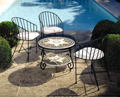 Maker, Wrought, iron, pool, chair, garden, furniture, shelters, miami, californie, Los angeles, shop, store,