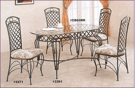 Maker, Wrought, iron ,dinner, table, chair, miami, californie, Los angeles, shop, store,