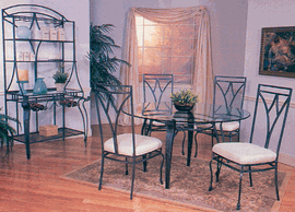 Maker, Wrought, iron ,dinner, table, chair, miami, californie, Los angeles, shop, store,