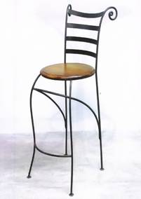 Maker, Wrought, iron ,bar stool, miami, californie, Los angeles, shop, store,