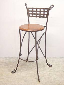 Maker, Wrought, iron ,bar stool, miami, californie, Los angeles, shop, store,