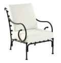 fauteuil de jardin – fauteuil en fer forgé – fauteuil design – banc design - banquette de jardin-