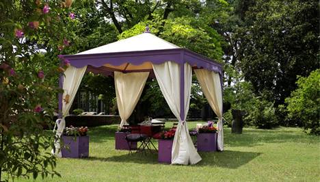 pergola en fer forgé - tonnelle en fer forgé - gloriette en fer forgé - abris jardin en fer forgé