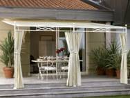 pergola en fer forgé - tonnelle en fer forgé - gloriette en fer forgé - abris jardin en fer forgé