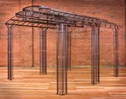 pergola en fer forgé - tonnelle en fer forgé - gloriette en fer forgé - abris jardin en fer forgé