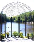 pergola en fer forgé - tonnelle en fer forgé - gloriette en fer forgé - abris jardin en fer forgé