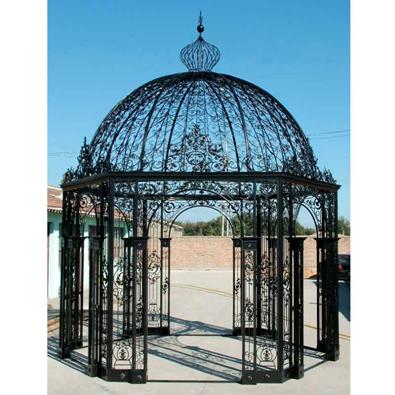pergola en fer forgé - tonnelle en fer forgé - gloriette en fer forgé - abris jardin en fer forgé