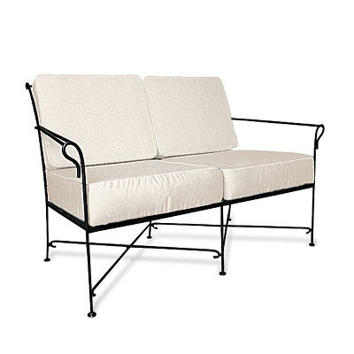 canapé en fer forgé – canapé de jardin – banc en fer forgé – banquette en fer forgé – siège de jardin en fer forgé – salon de jardin – salon en fer forgé