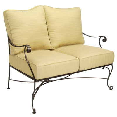canapé en fer forgé – canapé de jardin – banc en fer forgé – banquette en fer forgé – siège de jardin en fer forgé – salon de jardin – salon en fer forgé