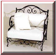 fauteuil de jardin – fauteuil en fer forgé – fauteuil design – banc design - banquette de jardin-