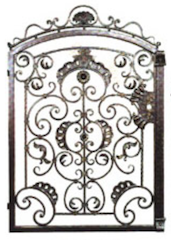 Grille, clôture, en, fer, forgé, extérieur, jardin, villa, maison, pas, cher, fabricant, Maroc, Marrakech