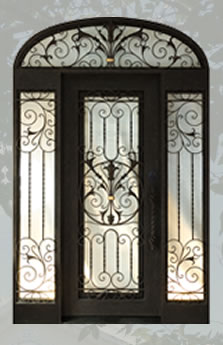 Porte, d’entrée, en, fer, forgé, porte, en, fer, porte, en, acier, design, 