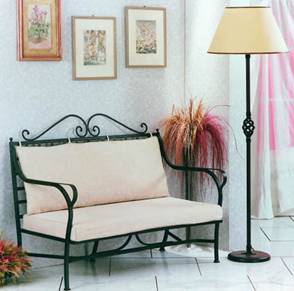 canapé en fer forgé – canapé de jardin – banc en fer forgé – banquette en fer forgé – siège de jardin en fer forgé – salon de jardin – salon en fer forgé