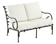 canapé en fer forgé – canapé de jardin – banc en fer forgé – banquette en fer forgé – siège de jardin en fer forgé – salon de jardin – salon en fer forgé