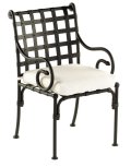 fauteuil de jardin – fauteuil en fer forgé – fauteuil design – banc design - banquette de jardin-