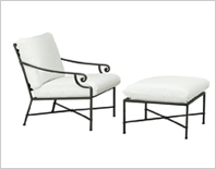 fauteuil de jardin – fauteuil en fer forgé – fauteuil design – banc design - banquette de jardin-