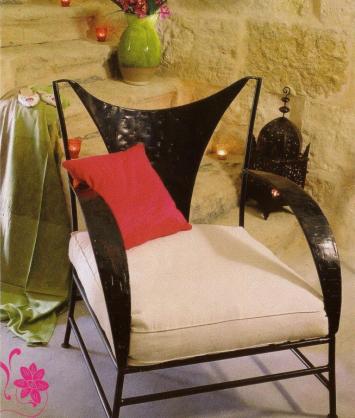 fauteuil de jardin – fauteuil en fer forgé – fauteuil design – banc design - banquette de jardin-