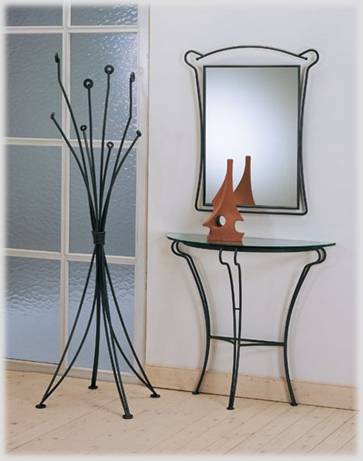 miroir en fer forgé - commode en fer forgé - console en fer forgé