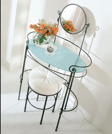 miroir et commode en fer forgé console