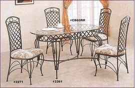 Salle à manger en fer forgé