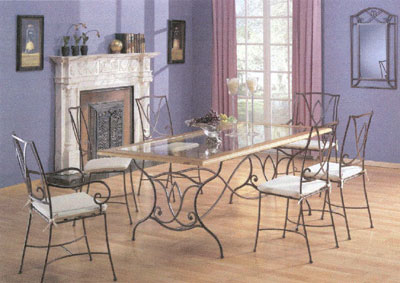 Salle à manger en fer forgé