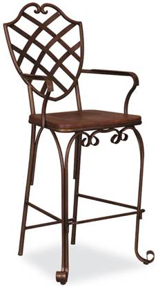 tabouret de bar en fer forgé