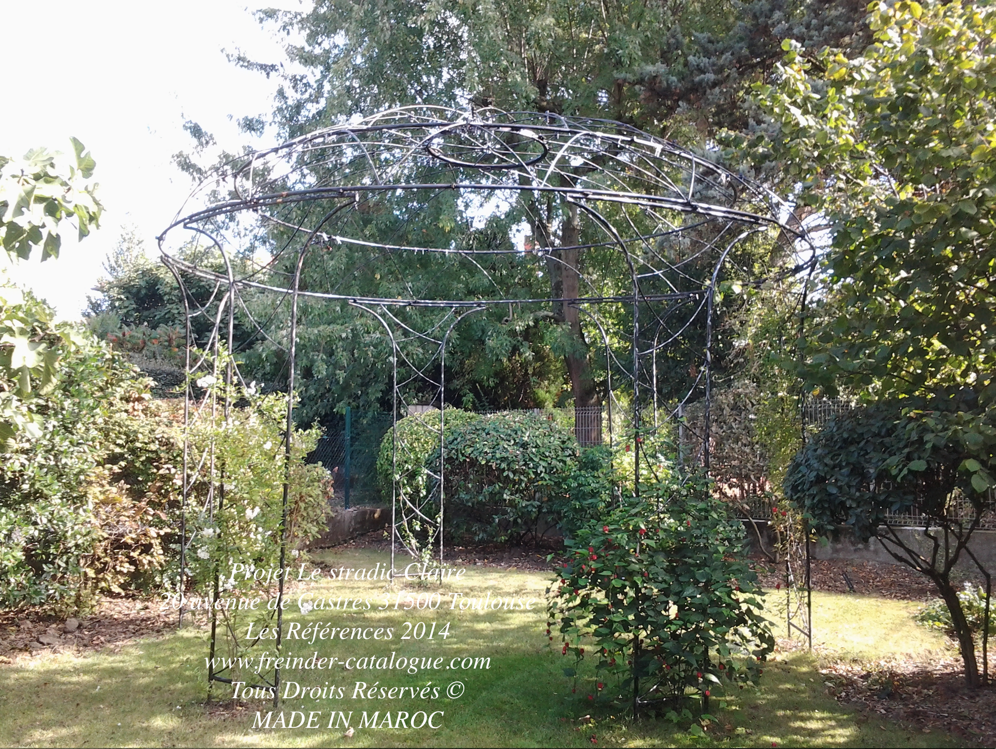 pergola tonnelle en fer forgé