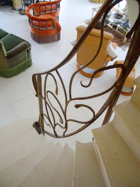 rampe escalier en fer forg 