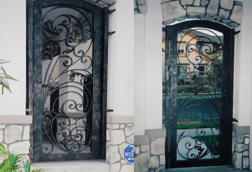 porte fer forge 